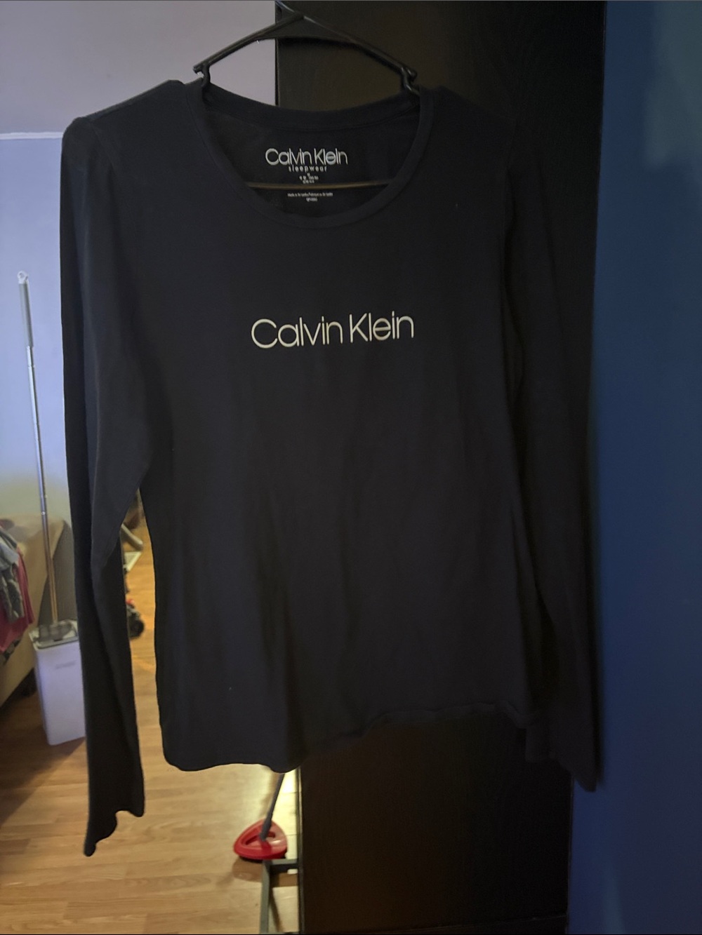 Calvin Klein Black Long Sleeve Logo Tee